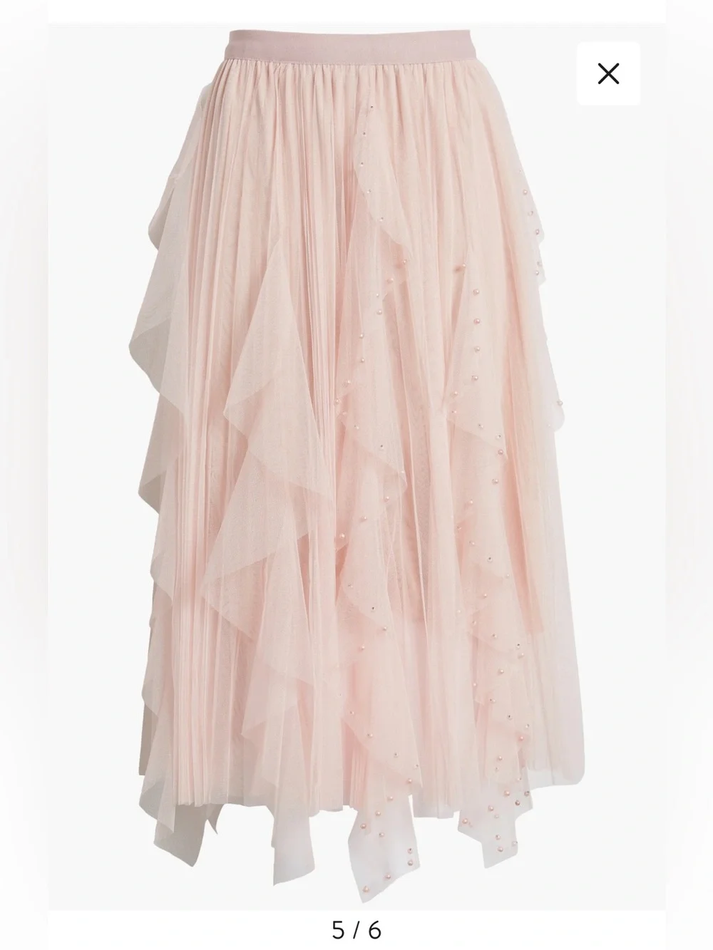 Nikki Lund Wendy Beaded Tulle Skirt size L